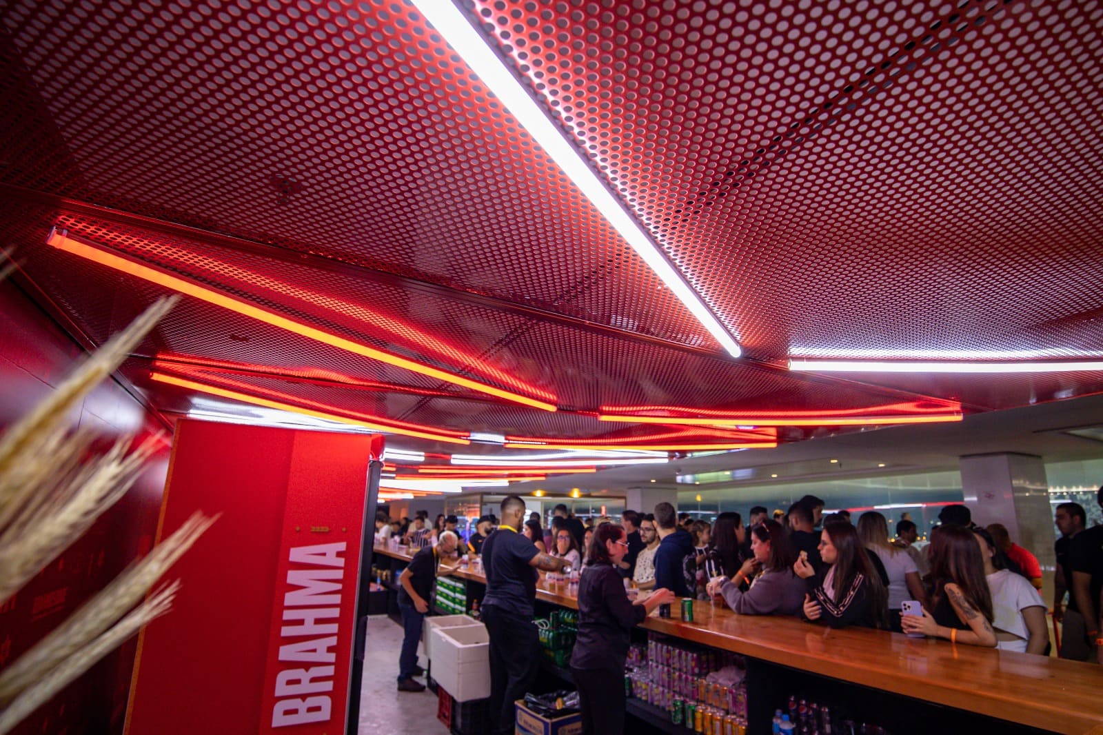 Lounge Brahma na Neo Química Arena criado pela Faro.ag