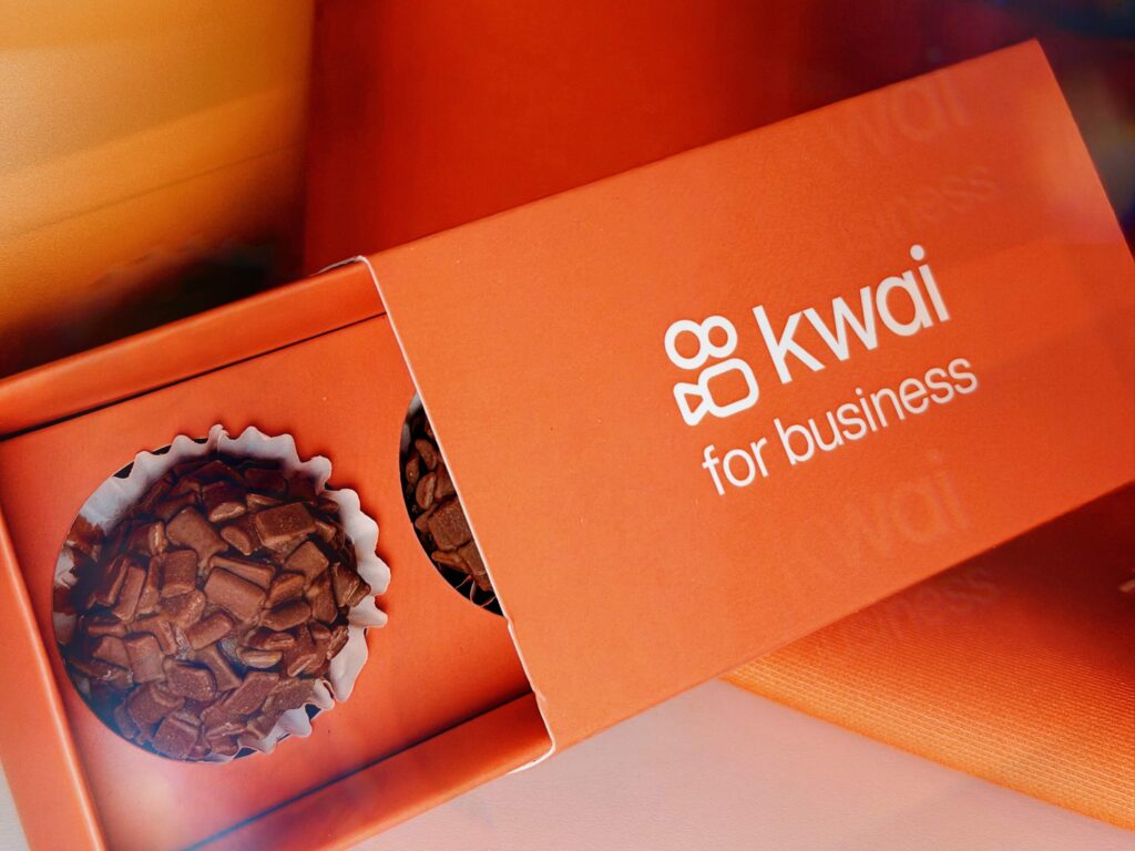 Brinde personalizado do Kwai para visitantes do stand
