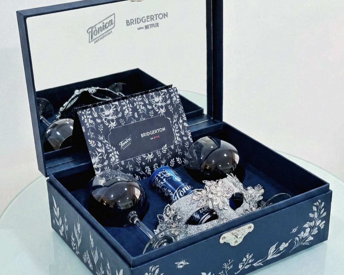 press kit premium Tônica Antarctica Bridgerton